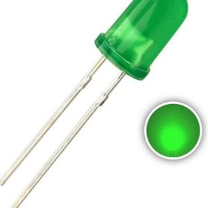 LED سبز 5mm بسته 10 تایی