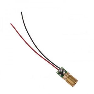 لیزر کوچک برنجی 5mW-3V نقطه ای قرمز (قطر 5 میل)