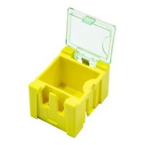 جعبه قطعات  SMD زرد (31.5x25x21mm)