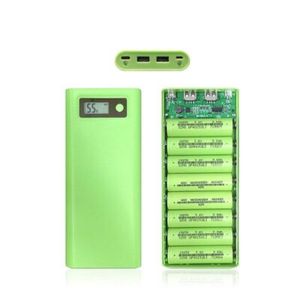 کیس پاور بانک سبز با ظرفیت 8 باتری