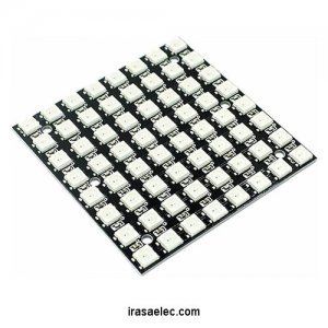 ماژول ال ای دی RGB ماتریس WS2812 8X8
