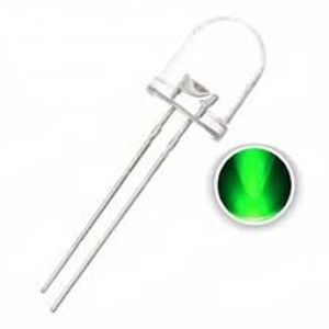 LED 8MM GREEN شفاف
