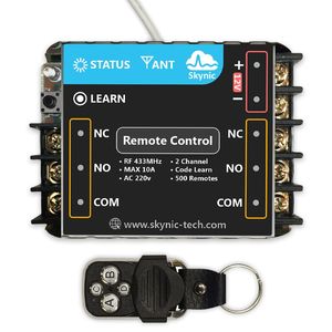 ریموت کنترل رادیویی دو کانال کد لرن + گیرنده