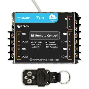 ریموت کنترل رادیویی 4 کانال کد لرن