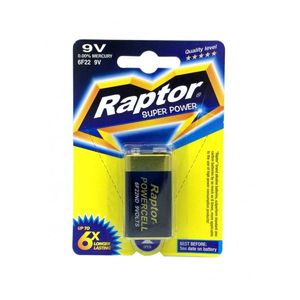 باتری کتابی 9 ولت Super Power مارک Raptor