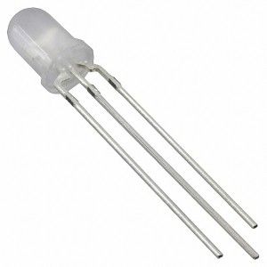 ال ای دی 5 میل دو رنگ سبز و قرمز مات 3 پایه کاتد مشترک