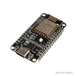 برد توسعه NodeMcu دارای هسته وای فای ESP8266 و مبدل CP2102 رابط تایپ C