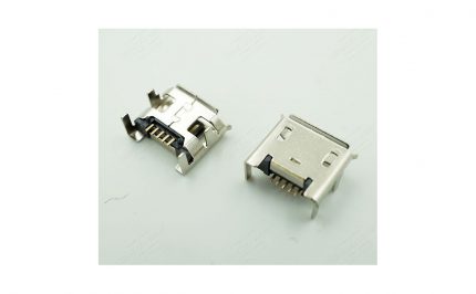 کانکتور Micro USB مادگی 5pin با هولدر 4 پایه