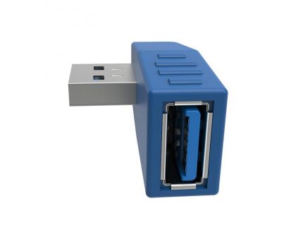 تبدیل USB3.0 مادگی به USB3.0 نری رایت 90 درجه مدل LEFT