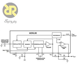 سنسور شتاب سنج آنالوگ ADXL50AH