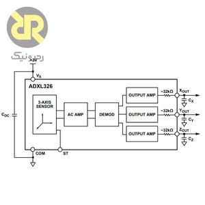 سنسور شتاب سنج آنالوگ ADXL326B