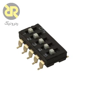 دیپ سوئیچ 5 کانال A6S-5104-H SMD