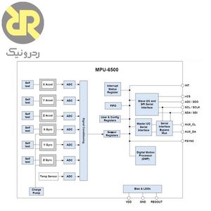 سنسور IMU شش درجه آزادی MPU-6500