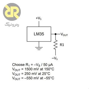 سنسور دما LM35CZ