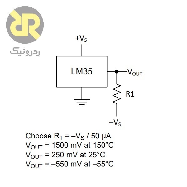 سنسور دما LM35DZ