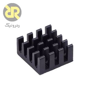 هیت سینک آلومینیومی مشکی سایز 14x14x7.2 میلیمتر