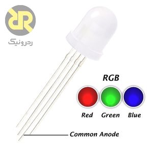 LED سه رنگ RGB آند مشترک 5 میلی متر