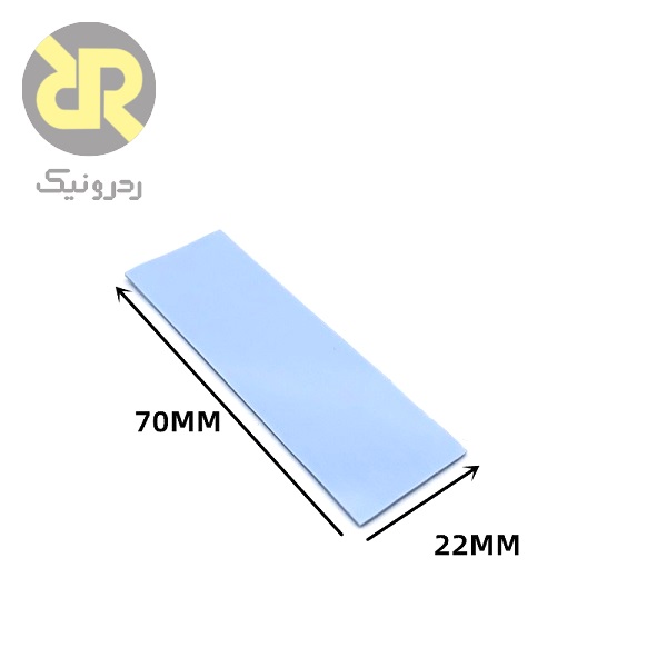 پد سیلیکون ورقه ای آبی 70x22x1.5 میلی متر