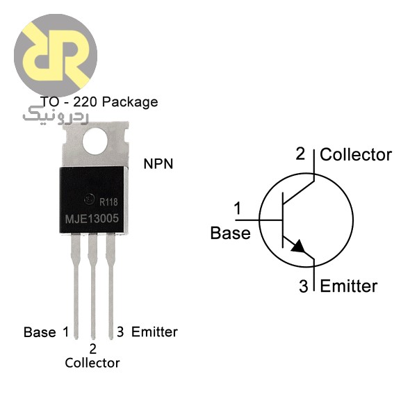 ترانزیستور قدرت 400 ولت 4 آمپر MJE-13005 نوع NPN
