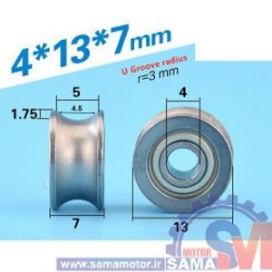 بلبرینگ شیاردار U624ZZ 4*13*7