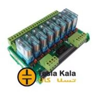 برد رله 8 تایی 16 آمپر ولتاژ تحریک  24VDC حاوی 8 عدد رله فیندر 4061.9024.0000