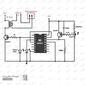 قطعات مدار کنترل وسایل برقی با ریموت کنترل