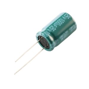 خازن الکترولیتی 1000uF / 25V تایوانی مارک TAICON با طول عمر بالا