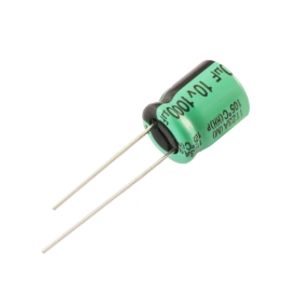 خازن الکترولیتی 1000uF / 10V تایوانی مارک TAICON با طول عمر بالا