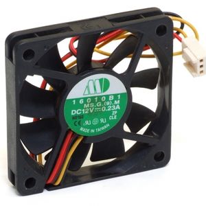 فن پر سرعت DC-12V 0.23A  60x60x10mm تایوانی