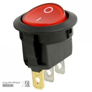 کلید راکر گرد مینیاتوری چراغدار کوچک