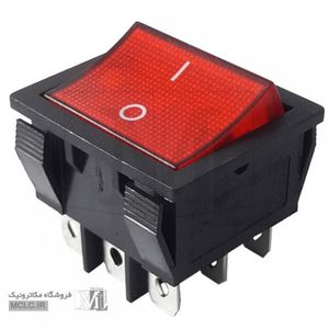 کلید راکر چراغدار پهن 9 پایه