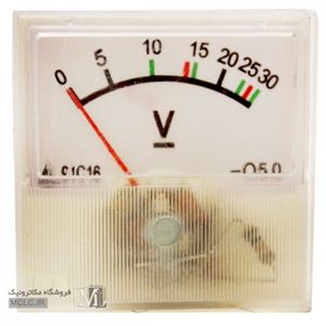 ولت متر آنالوگ کوچک 30 ولت مستقیم