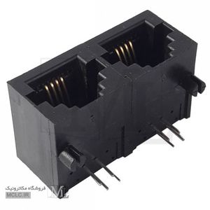 جک سوکت تلفن RJ11 6P4C روبردی دوبل
