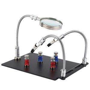 کلمپ | گیره صفحه ای آهنربایی مونتاژ و تعمیرات TE-804 با ذره بین