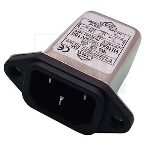 نویز فیلتر | نویزگیر جک برق پاوری EMI FILTER YB10A3 مارک YUNPEN تک فاز 10 آمپر