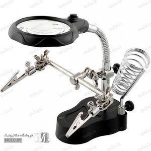 گیره مونتاژ ذره‏ بین دار + پایه هویه TE-801