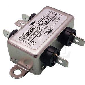 ماژول نویز فیلتر | نویزگیر بین راهی [فیشی] 10 آمپر CW1B-10A-T(05) تک فاز EMI FILTER JSYUAN