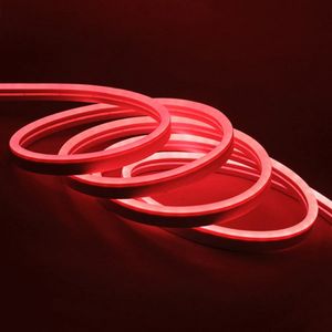 ریسه نئون فلکسی قرمز[RED] 12V - یک متری مارک SUN