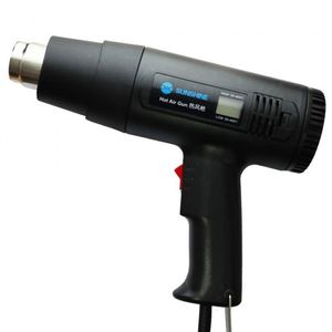 سشوار صنعتی دیجیتال سانشاین RS-1800D با نمایشگر و کنترل دما تا 600 درجه سانتی گراد توان 1800 وات تنظیم دما و شدت باد