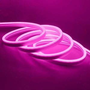 ریسه نئون فلکسی صورتی 12V - یک متری مارک SUN