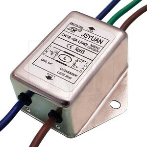 ماژول نویز فیلتر بین راهی 10آمپر CW1B-10A-L(040) سیم دار مارک EMI FILTER JSYUAN تک فاز
