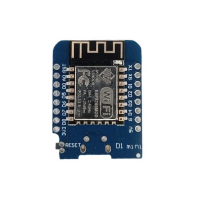 ماژول WeMos D1 Mini دارای هسته وایفای ESP8266 و پورت میکرو USB جهت پروگرام