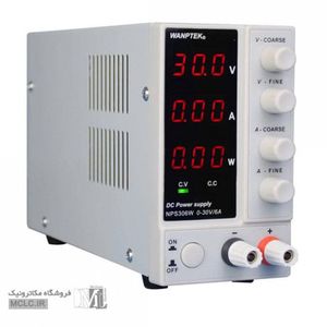 منبع تغذیه آزمایشگاهی سوئیچینگ 0 تا 30 ولت 6 آمپر VANPTEK NPS306W