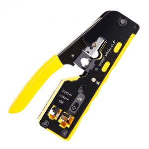 آچار پرس سوکت شبکه میان گذر CAT5 CAT7 مدل HT-718