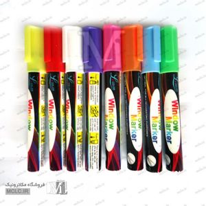 ست ماژیک فلوروسنت مخصوص لایت برد 8 رنگ
