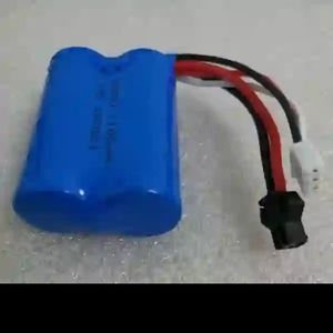 باتری لیتیوم یون سرتخت  7.4  ولتی 1100میلی آمپر سایز 18500 SM plug