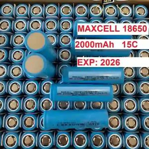 باتری لیتیوم یون سر تخت 2400 میلی آمپر با  ضریب جریان  10C سایز 18650 مناسب دریل شارژی