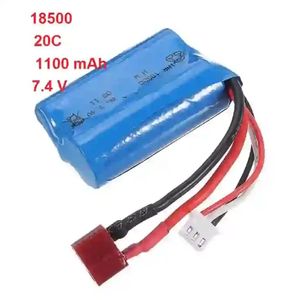 باتری لیتیوم باتری لیتیوم 7.4V 1100mAh 18500  برند الکترا