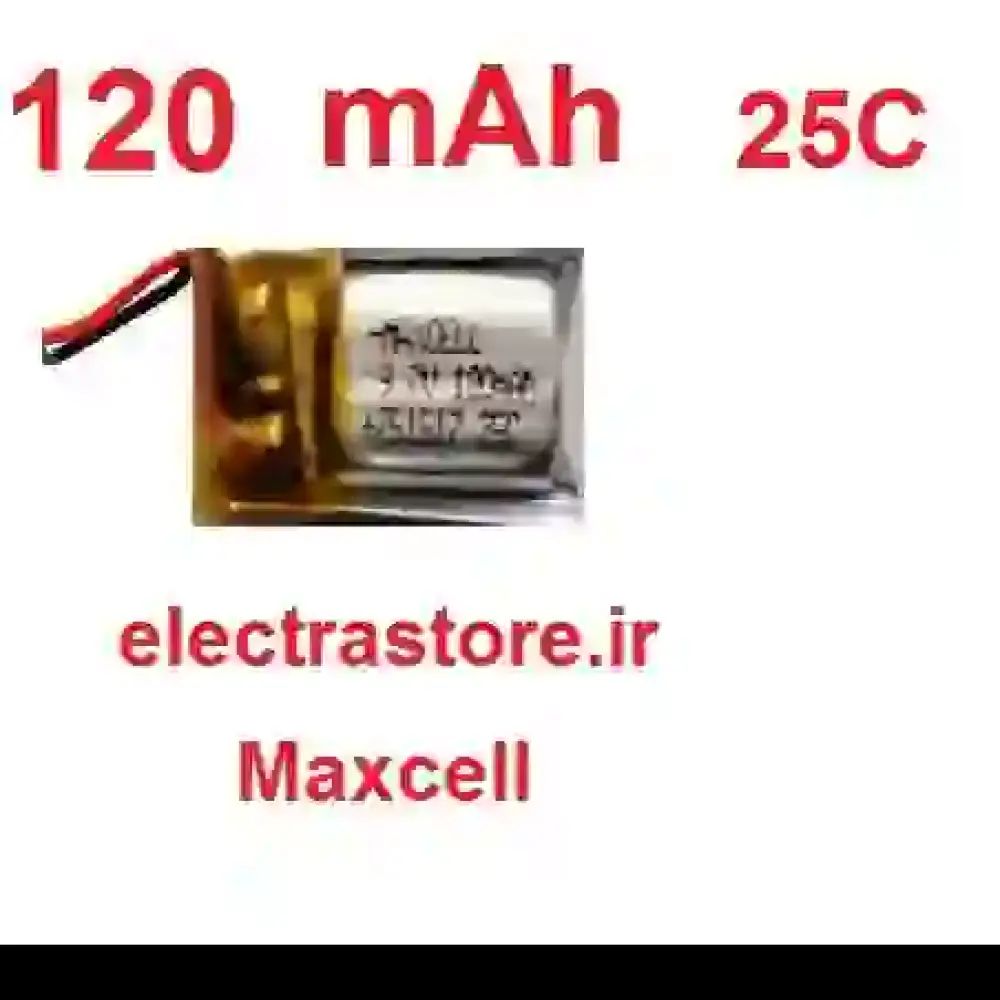25C 3.7 120mAh  باتری کوادکوپتر و هلیکوپتر لیتیوم پلیمر