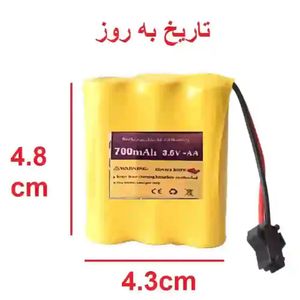 باتری شارژی اسباب بازی 3.6 ولت 700 میلی امپر SM PLUG | باتری ماشین کنترلی